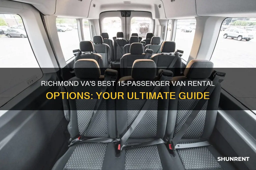 where to rent a 15 passenger van in richmond va