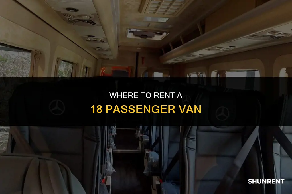 where to rent a 18 passenger van