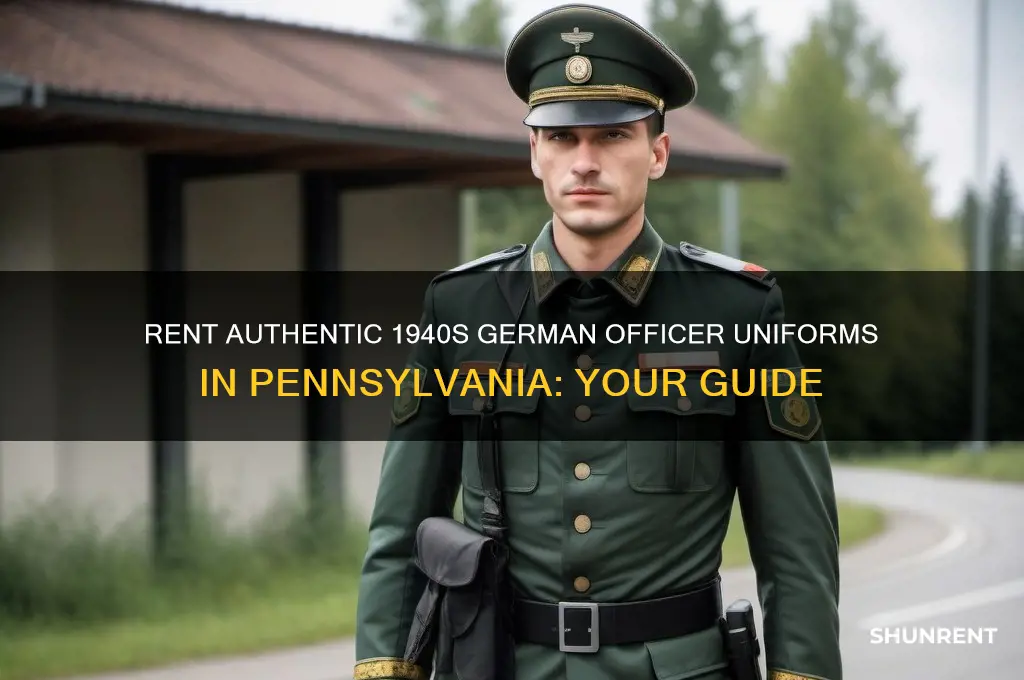 where to rent a 1940s german officers uniform in pa