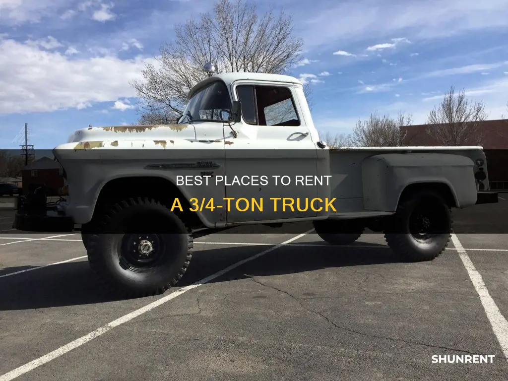 where to rent a 3 4 ton truck