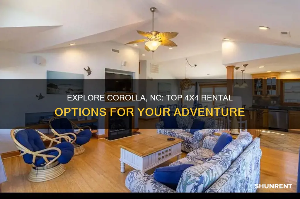 where to rent a 4 wheel drive in corolla nc