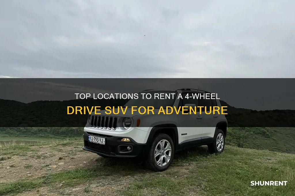 where to rent a 4 wheel drive suv