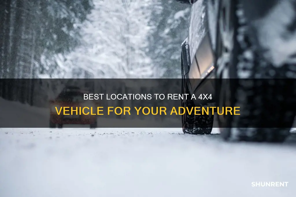 where to rent a 4 wheel drive vehicle