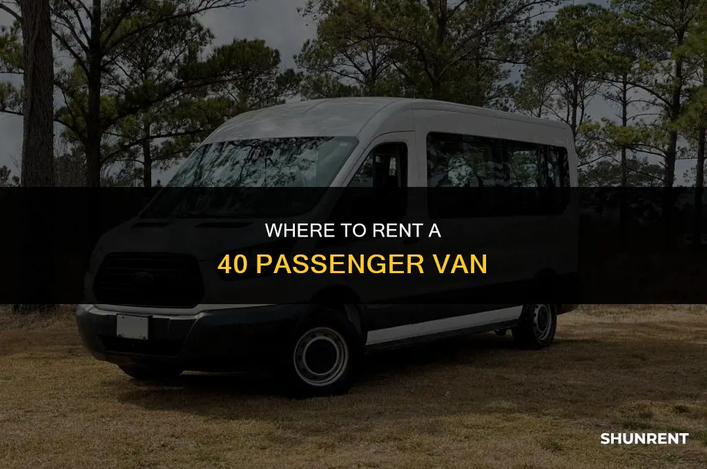 where to rent a 40 passenger van
