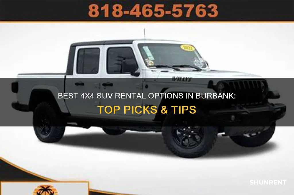 where to rent a 4x4 suv in burban