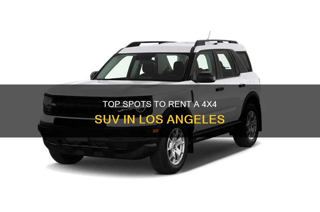 where to rent a 4x4 suv in los angeles