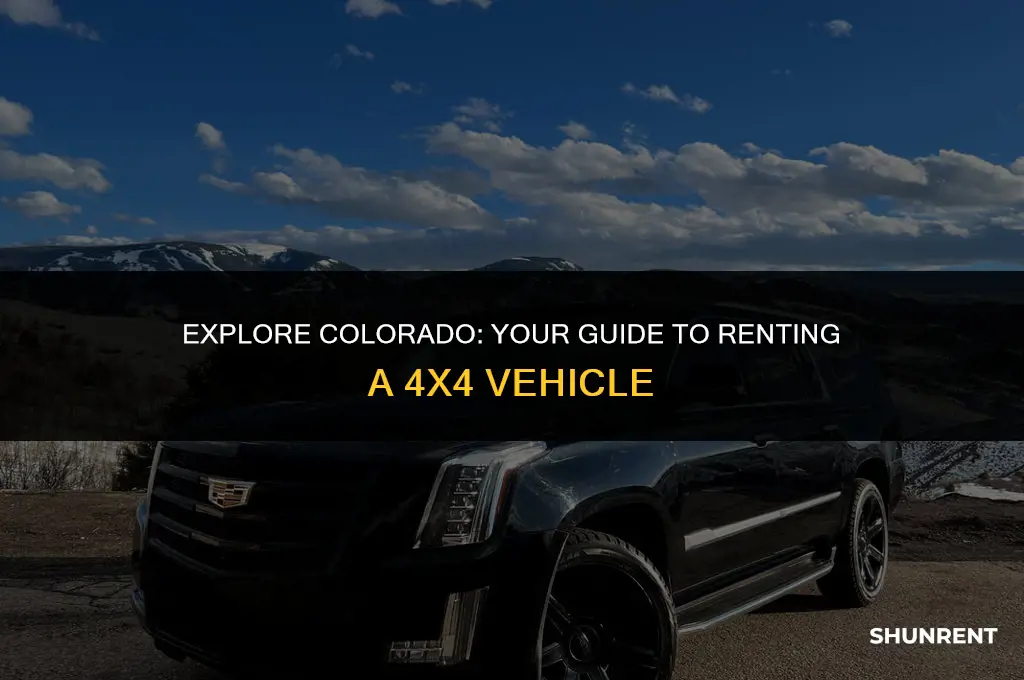 where to rent a 4x4 vehicle colorado