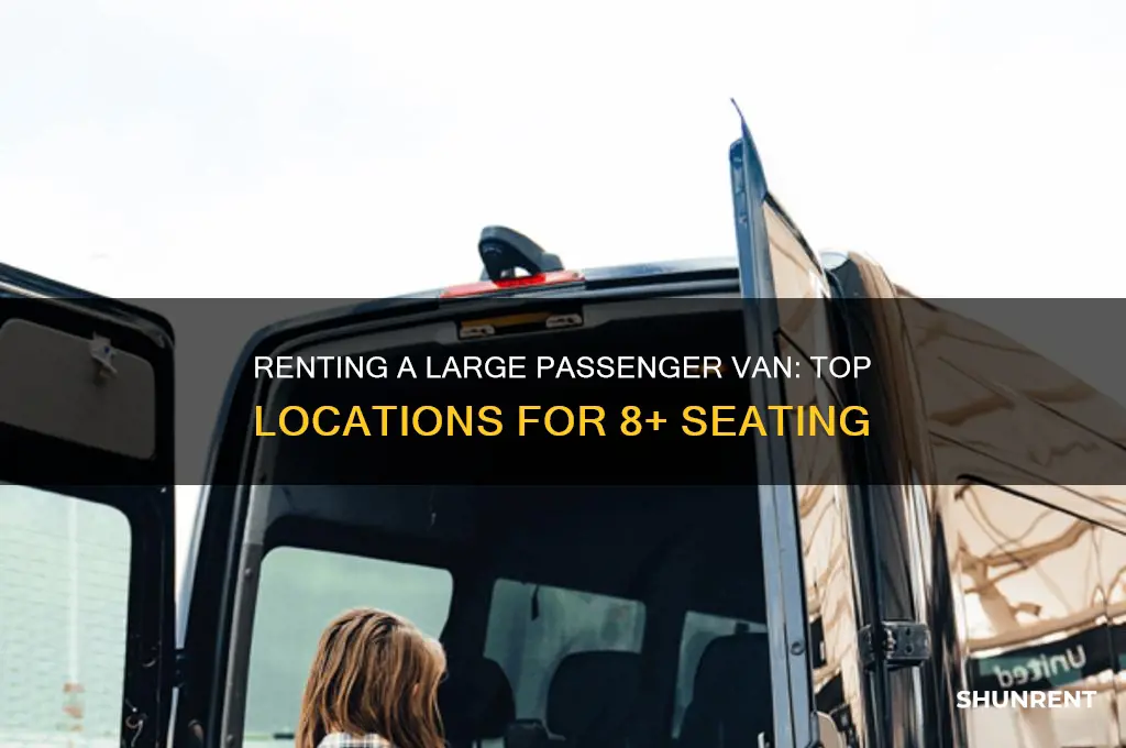 where to rent a 8 plus passenger van