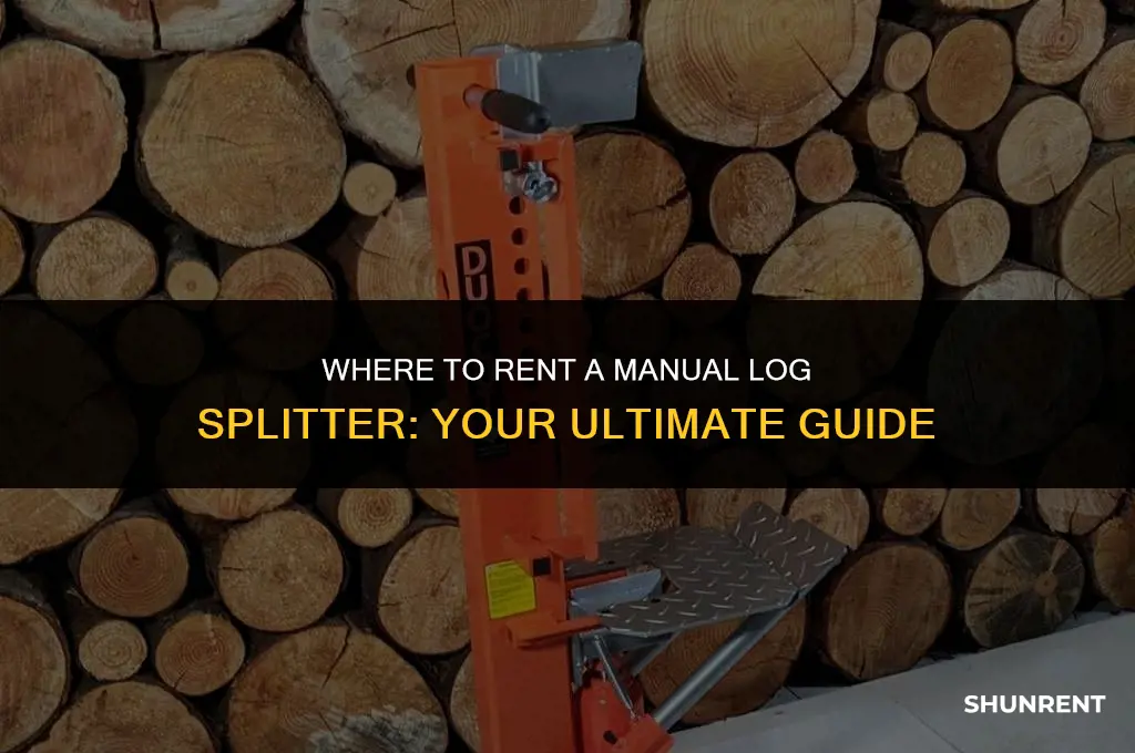 where to rent a amnual log splitter