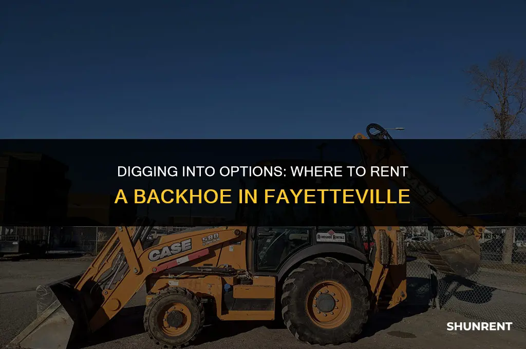 where to rent a backhoe in fayetteville