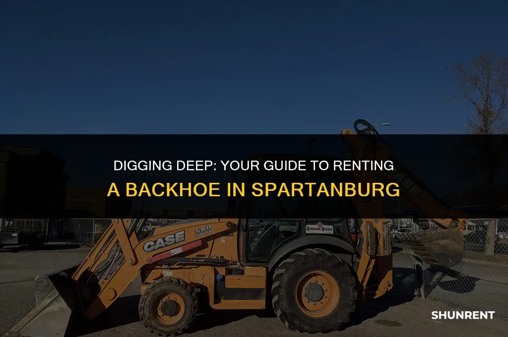 where to rent a backhoe in spartanburg