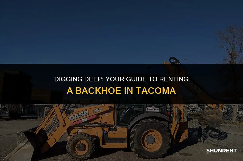 where to rent a backhoe in tacoma