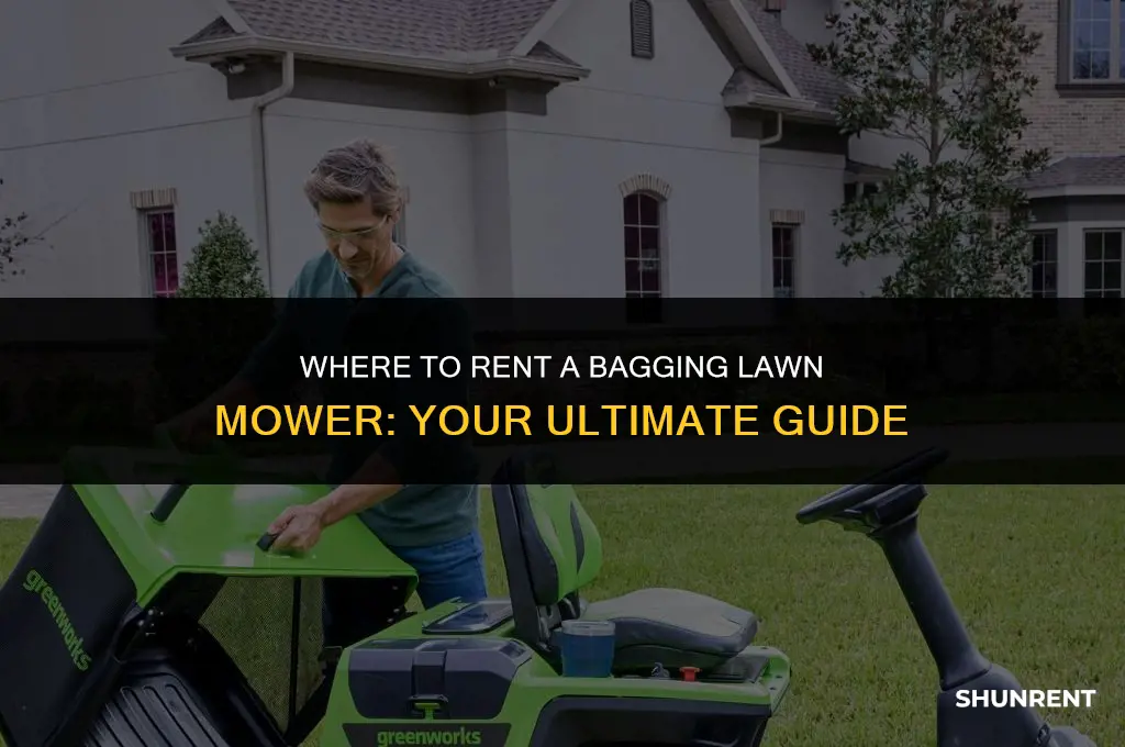 where to rent a bagging lawn mower