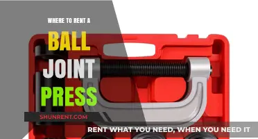 Where to Rent a Ball Joint Press: A Comprehensive Guide