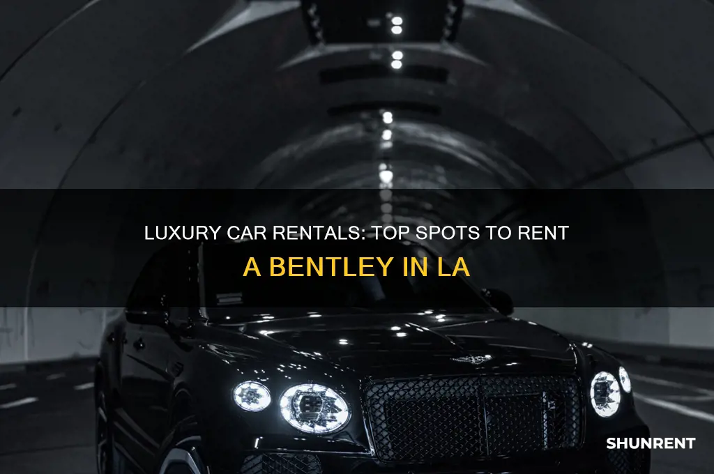 where to rent a bentley in los angeles