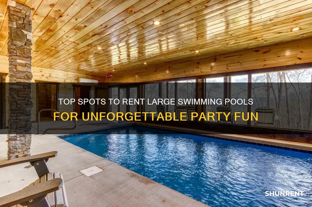 where to rent a big swimin pool fir parties