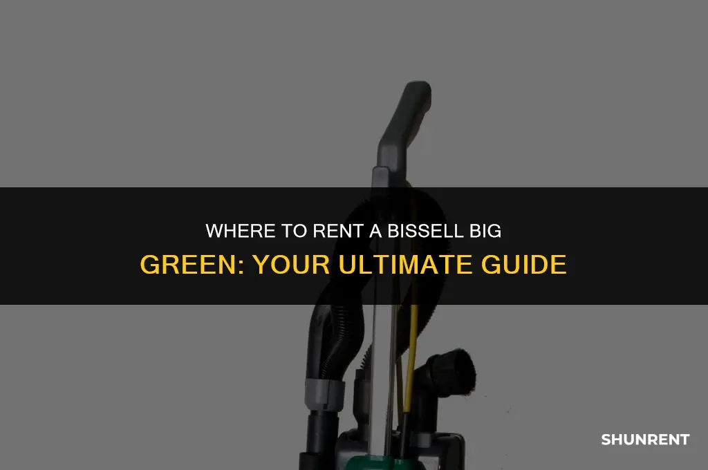 where to rent a bissell big green
