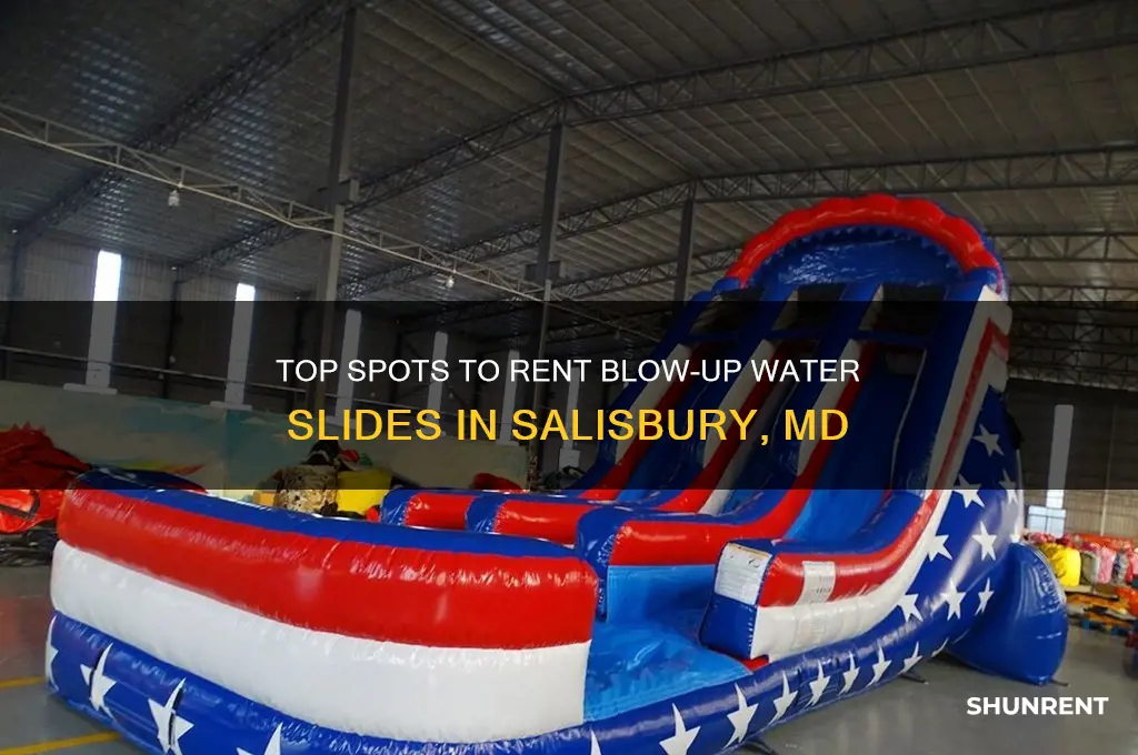 where to rent a blow up water slide salisbury md