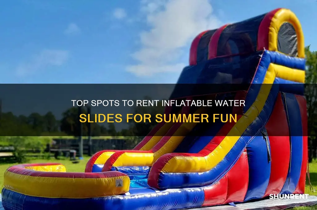 where to rent a blow up water slide