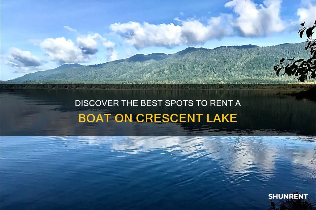 where to rent a boat on crescent lake