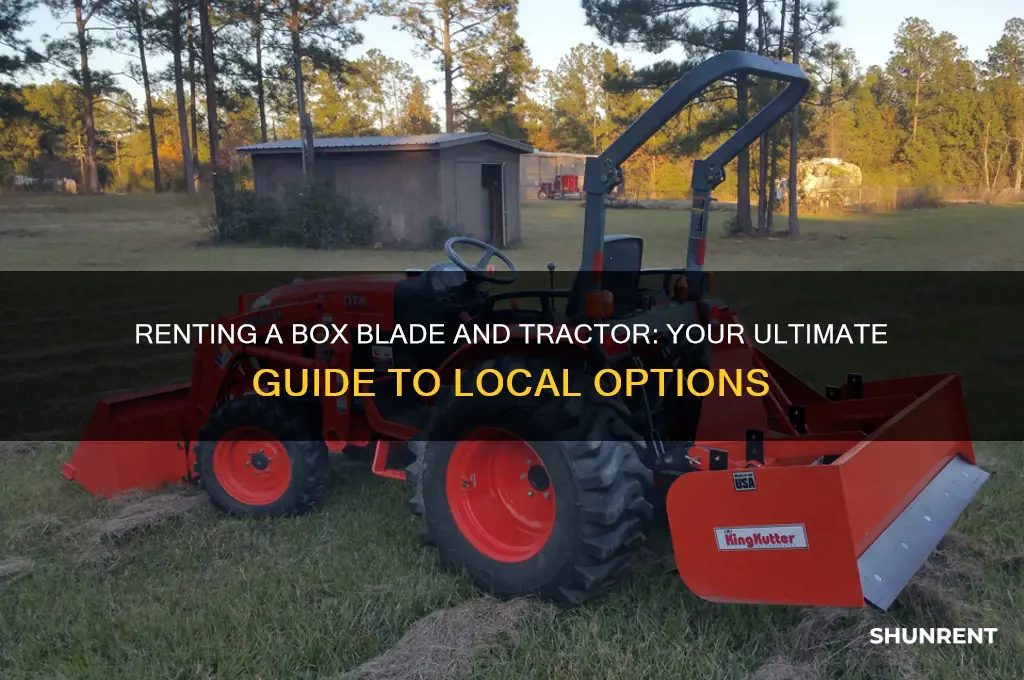 where to rent a box blade and tractor