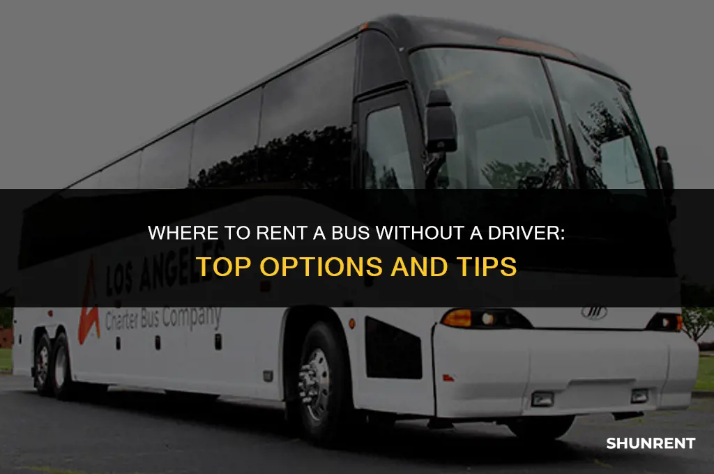where to rent a bus without driver