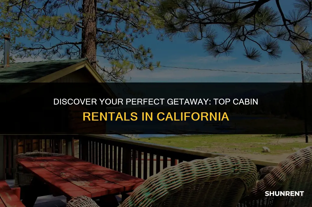 where to rent a cabin in california