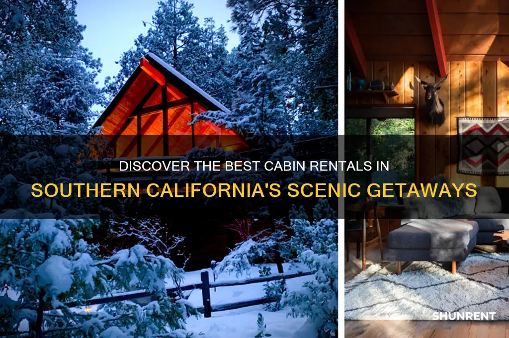 where to rent a cabin in southern california