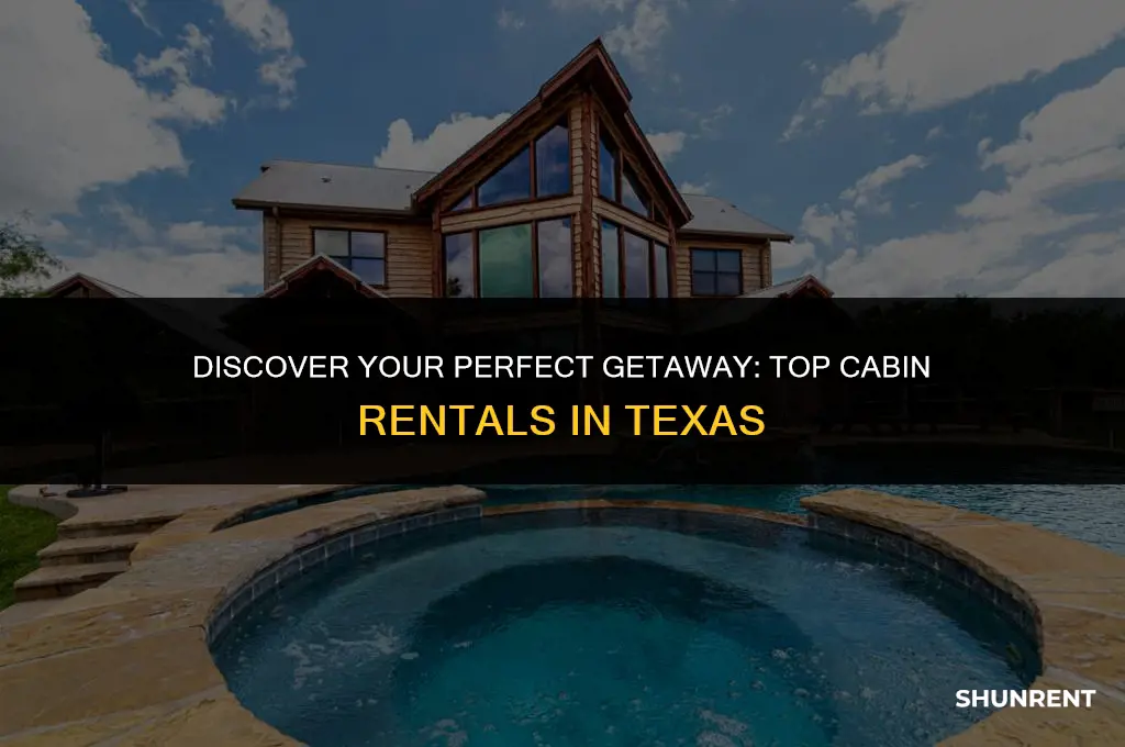 where to rent a cabin in texas