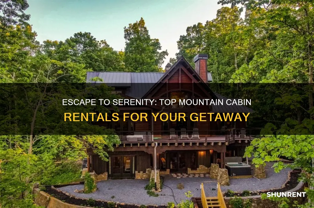 where to rent a cabin in the mountains