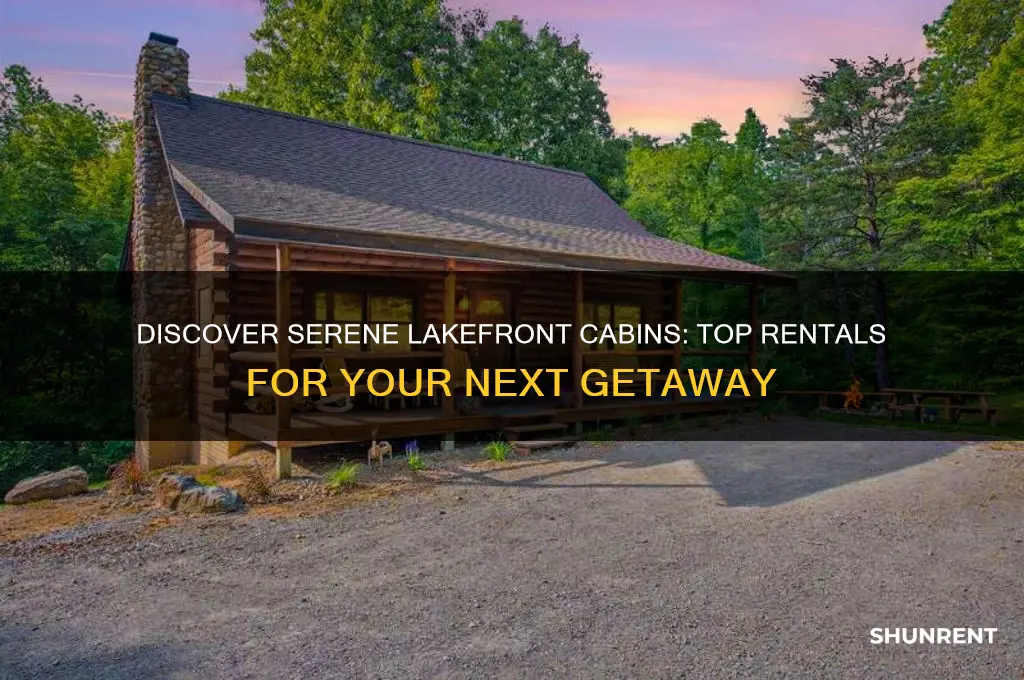 where to rent a cabin on a lake