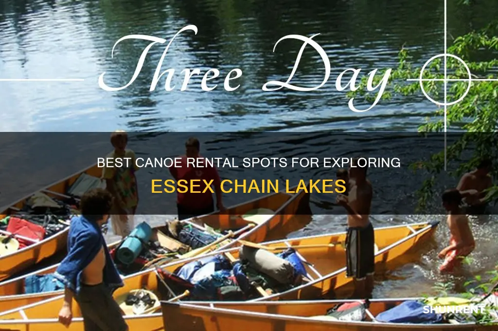 where to rent a canoe for essex chain lakes