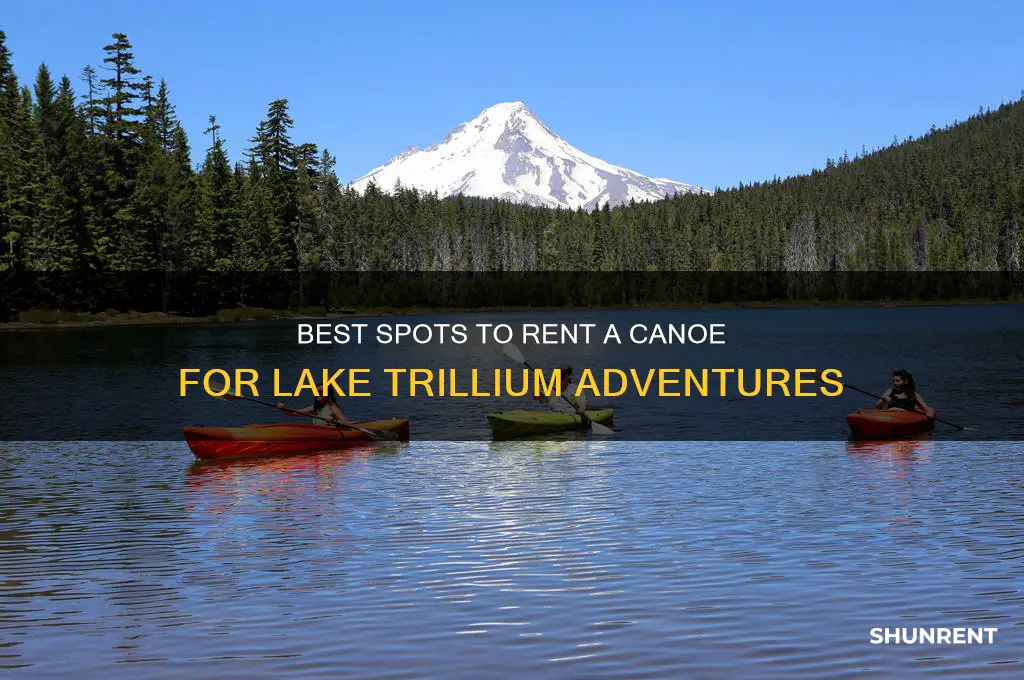 where to rent a canoe for lake trillium