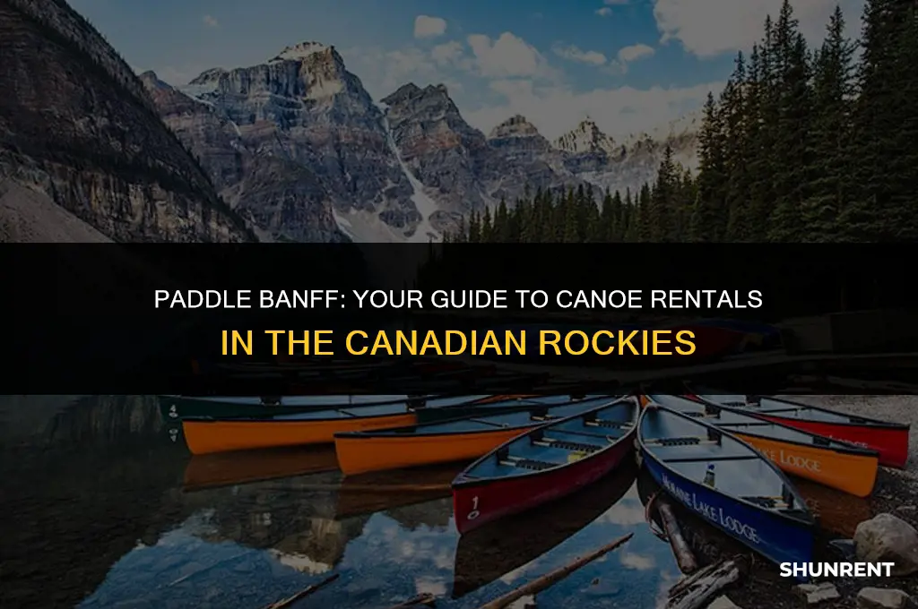 where to rent a canoe in banff
