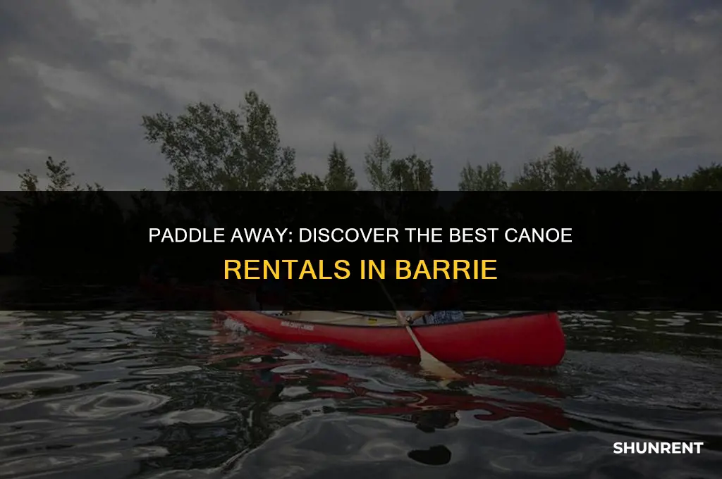 where to rent a canoe in barrie