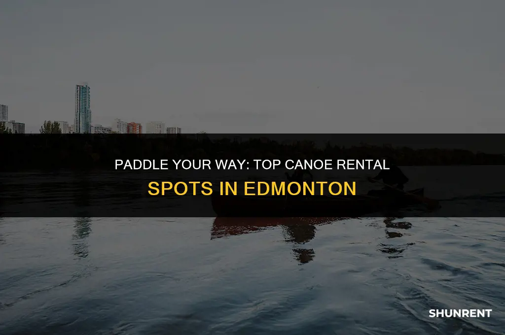 where to rent a canoe in edmonton