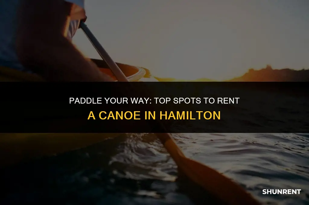 where to rent a canoe in hamilton
