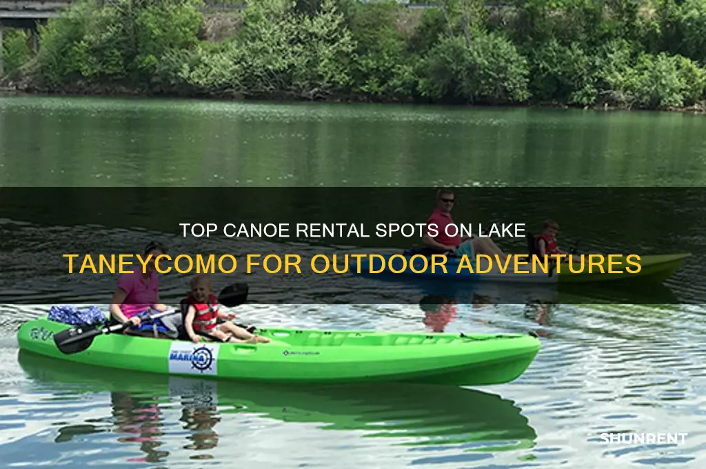 where to rent a canoe on lake taneycomo