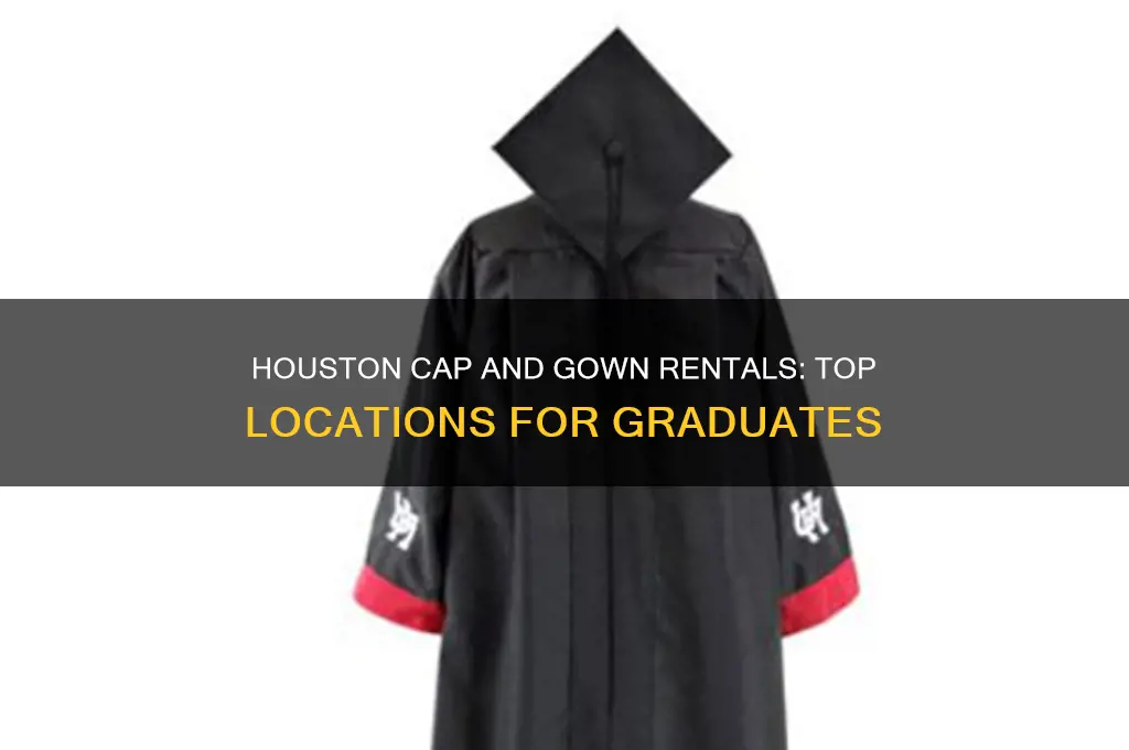 where to rent a cap and gown in houston