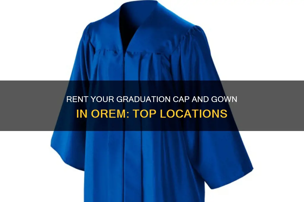 where to rent a cap and gown in orem