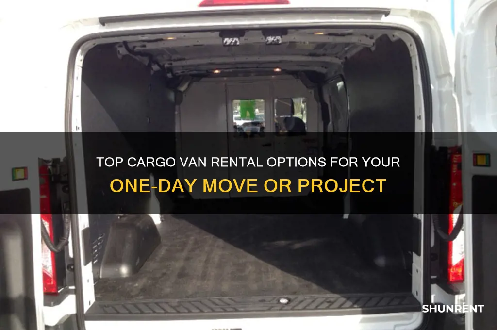 where to rent a cargo van for a day