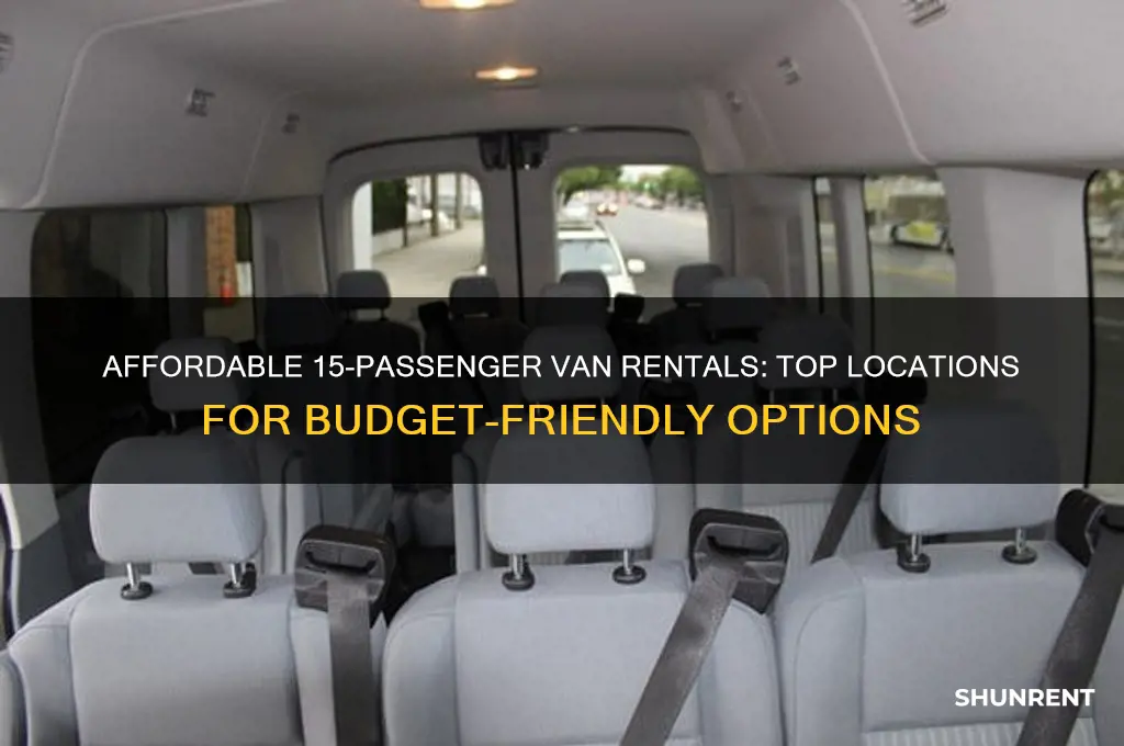 where to rent a cheap 15 passenger van