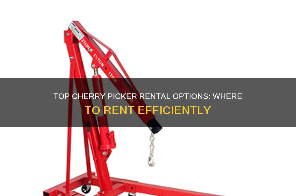 where to rent a cherry pickercherry picker rental