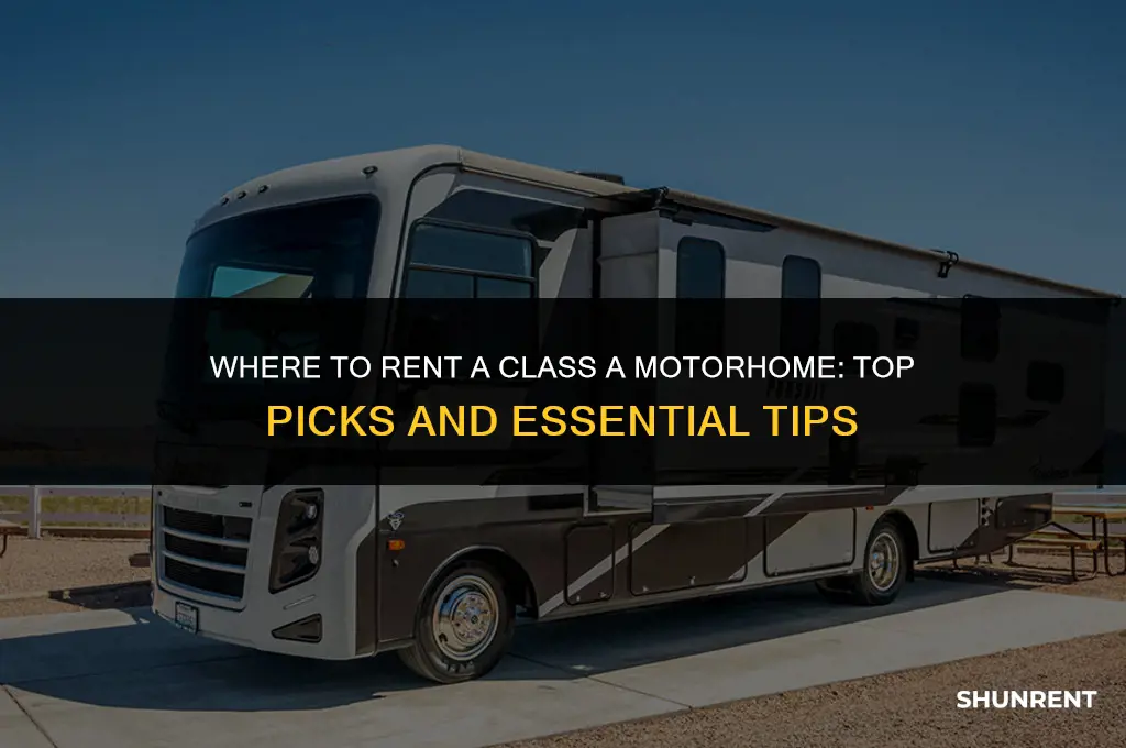 where to rent a class a motorhome