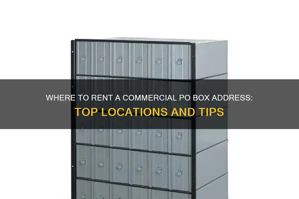 where to rent a comercial po box address