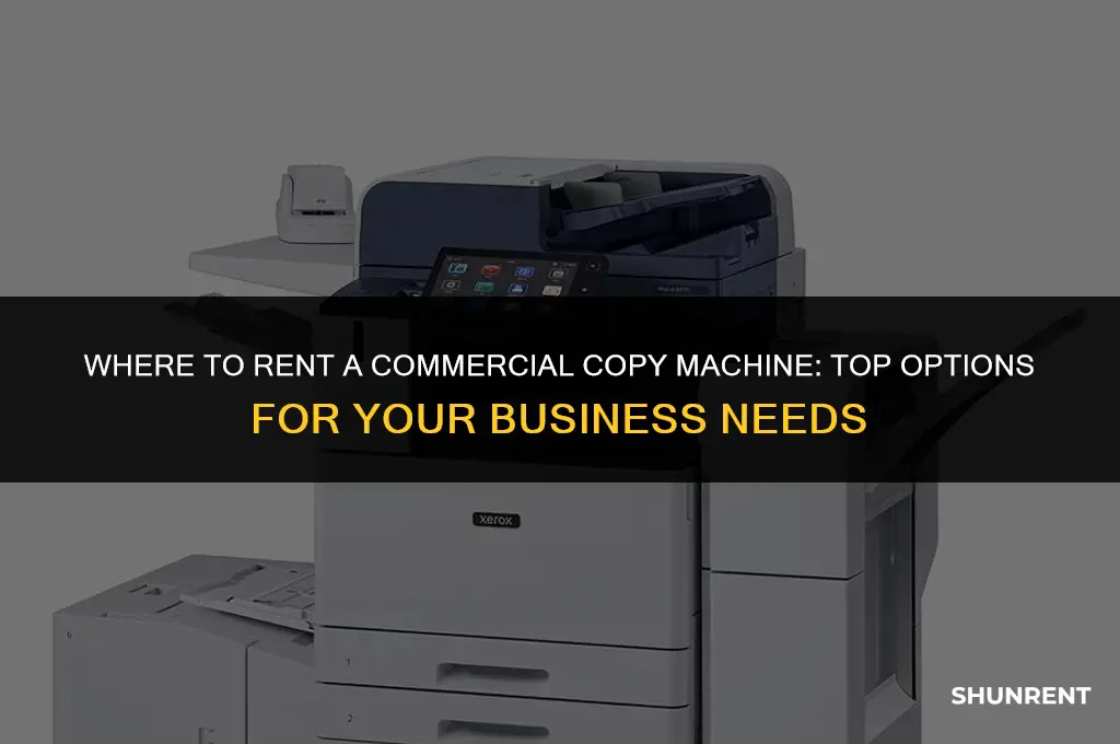 where to rent a commercial copy machine