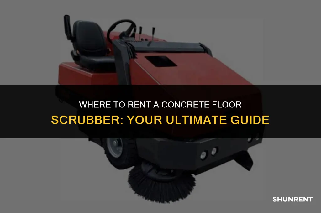 where to rent a concrete floor scrubber