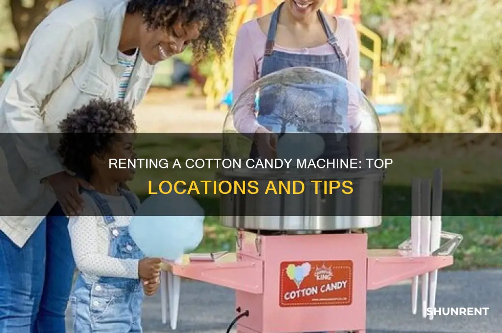 where to rent a cotton candy machine