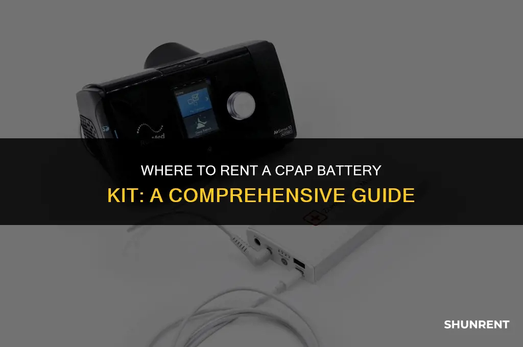 where to rent a cpap battery kit