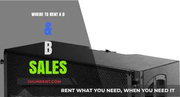 Where to Rent D&B Sales Equipment: A Comprehensive Guide